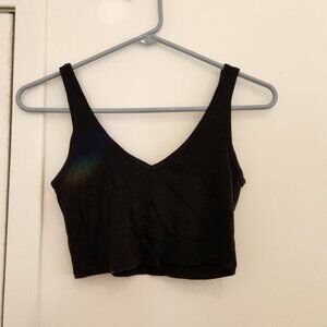 Garage black crop top size small